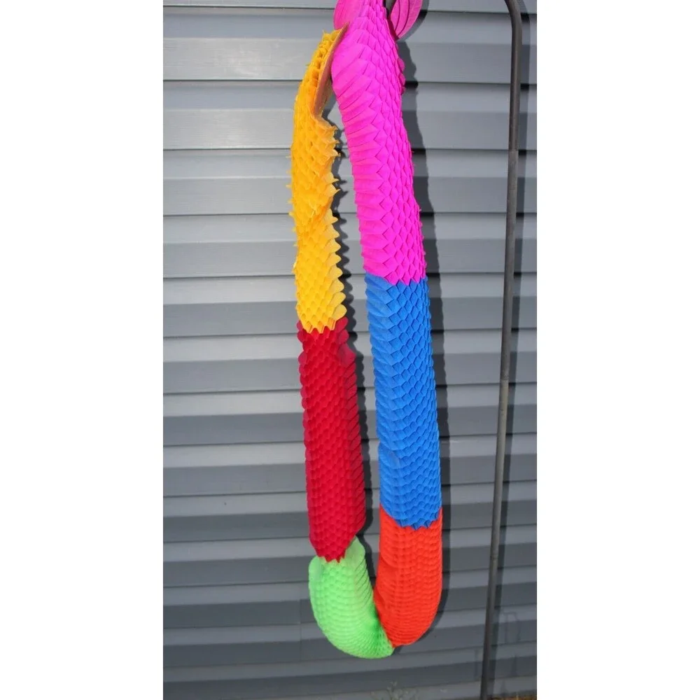 Long  Vintage Colorful Rainbow Honeycomb Accordion Streamer Decor Birthday FUN 2